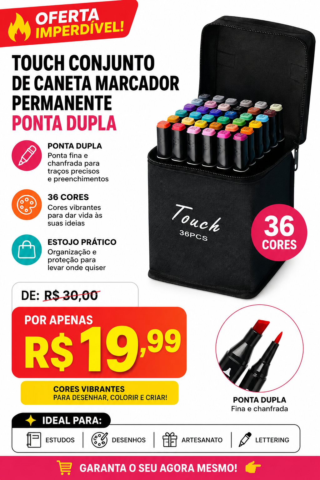 Canetas colorir 24 CORES